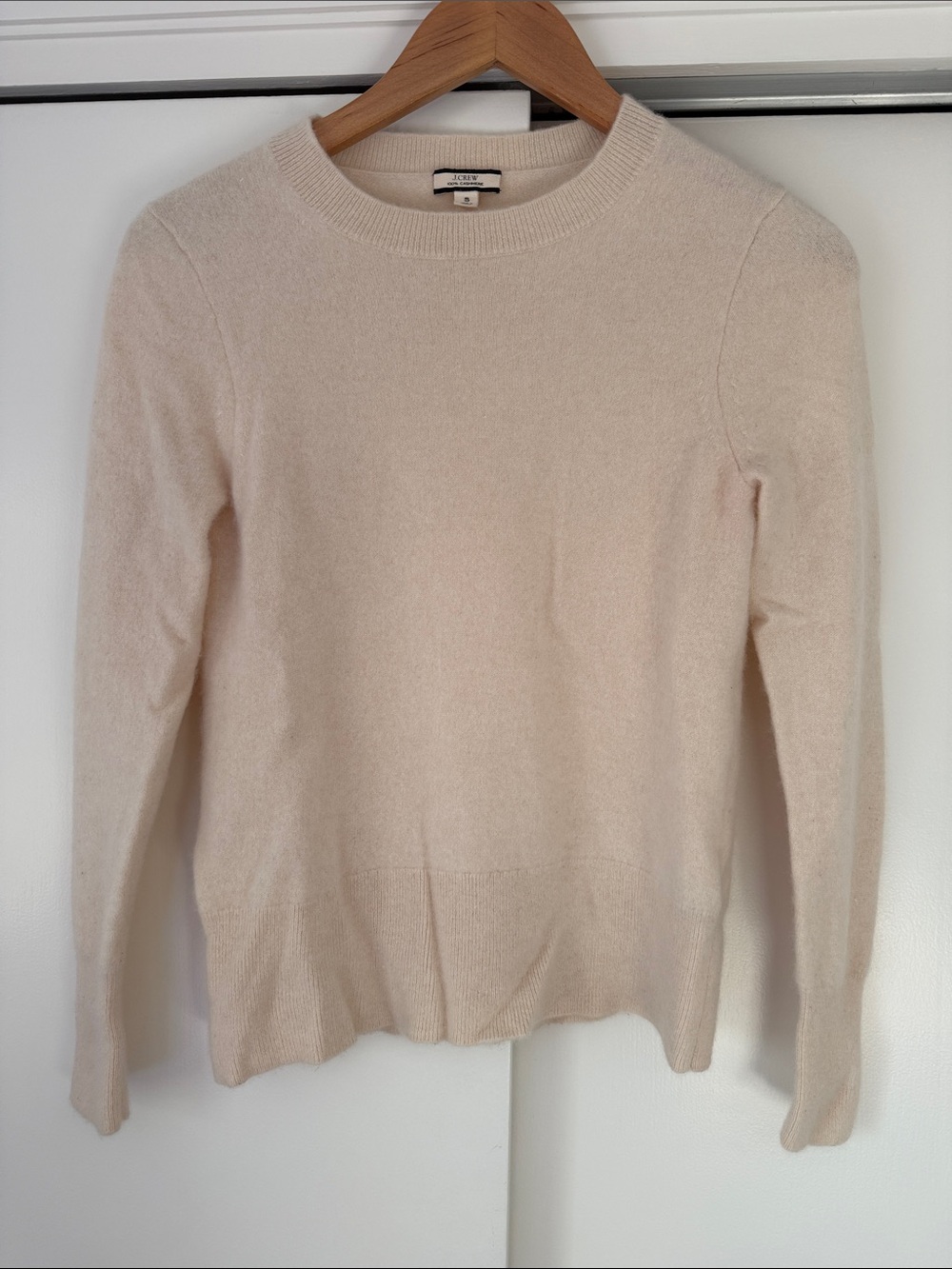 J. Crew Soft Cream Crewneck Sweater